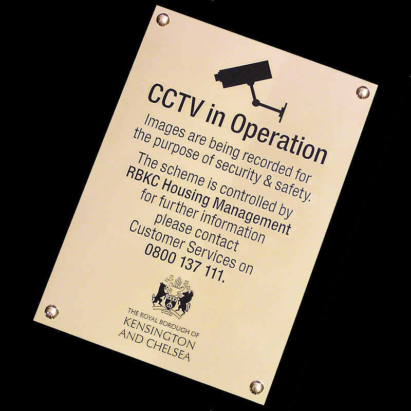 Polished Brass Plaque 8