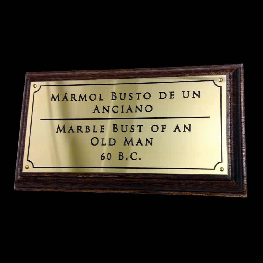 Polished Brass Plaque 2