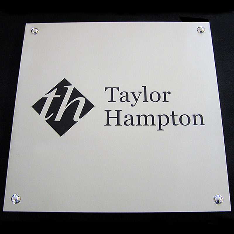 Brushed Stainless Steel Plaque