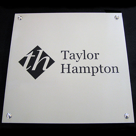 Brushed Stainless Steel Plaque